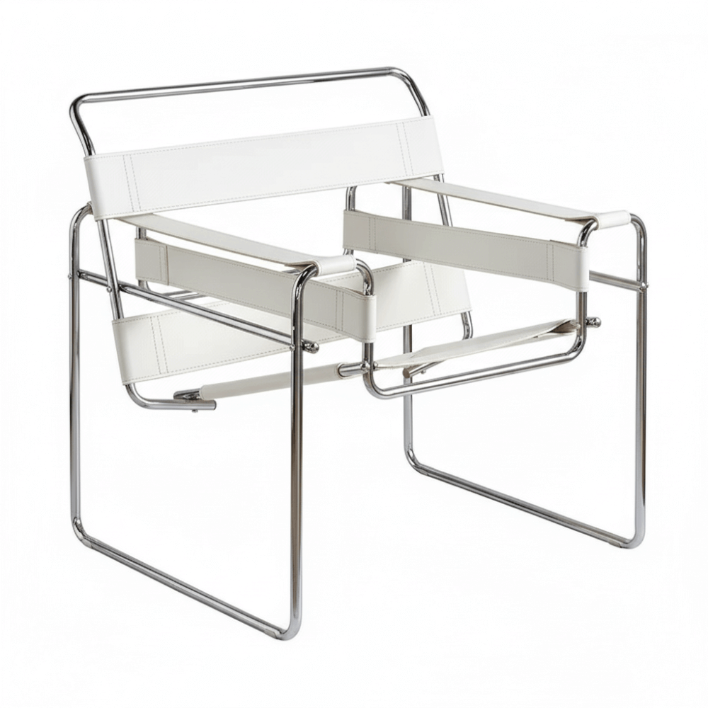 เก้าอี้อเนกประสงค์ RENITA HOME รุ่น KEVIN CHAIR สีขาว โครงเหล็ก เบาะหนัง PU_0